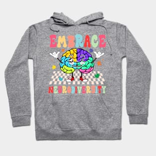 Embrace Neurodiversity Brain Autism Awareness Month Hoodie